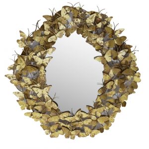 Iron Butterfly Oval Mirror