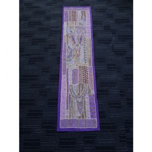 Hand Stitched Table Runner (Purple)